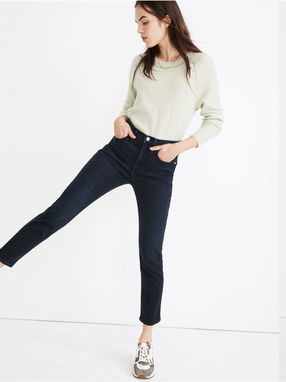 Madewell Petite Stovepipe Jeans in Macintosh Wash: TENCEL™ Denim Edition 24P